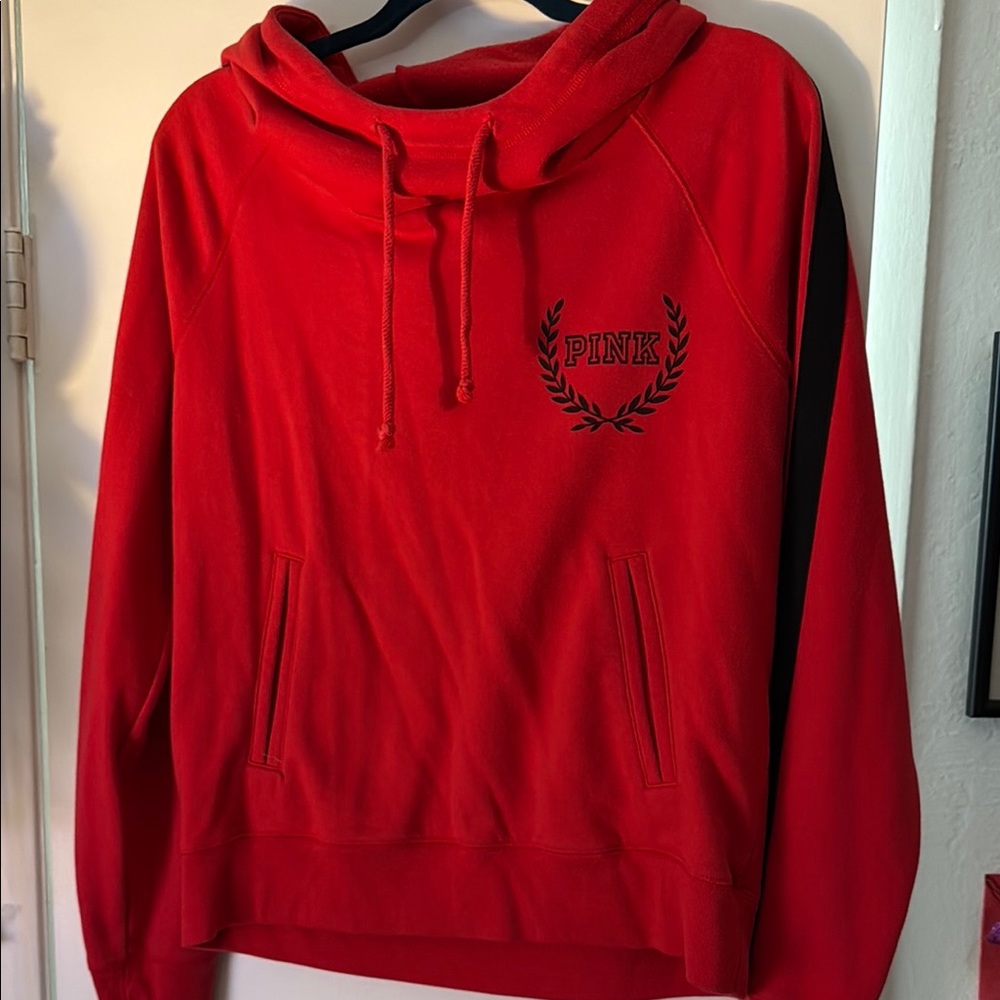 PINK Victoria's Secret Vibrant Red Hoodie